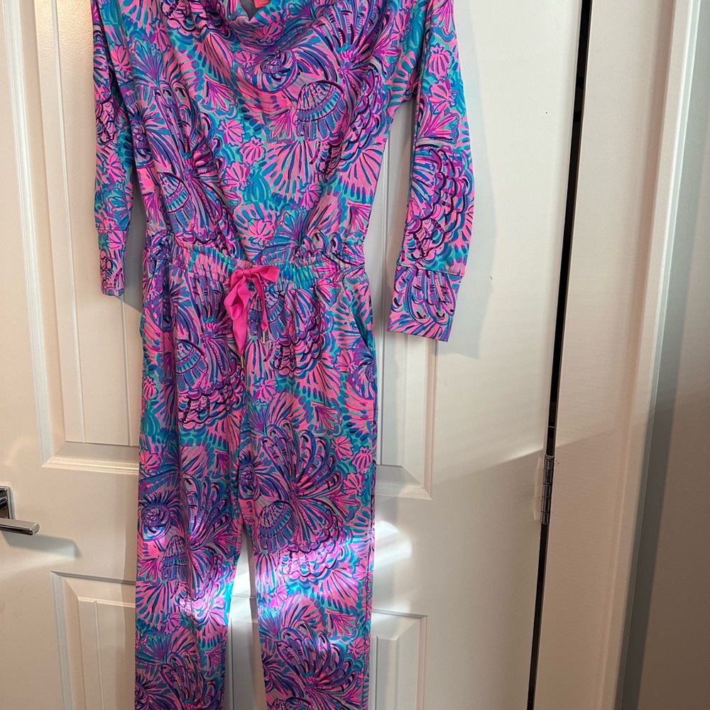 Lilly Pulitzer Pink and Blue Jumpsuit